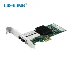 LR-LINK 9252PF-SFP Gigabit Ethernet PCI-Expres x1 двухпортовый сетевая карта волоконно-оптический (NIC) совместимый I350-F2 для ПК