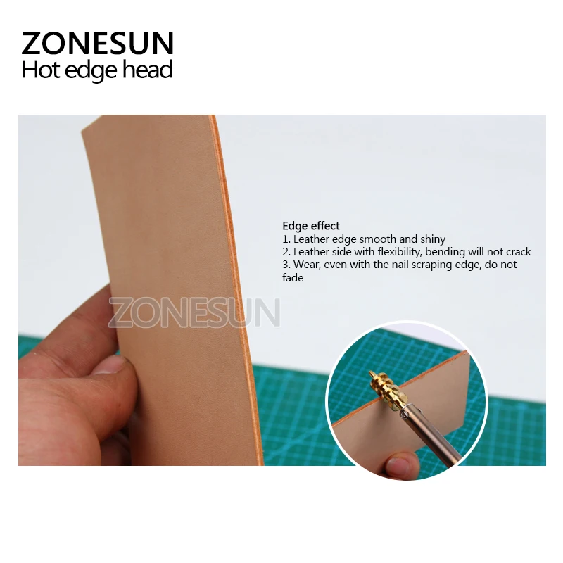 ZONESUN инструмент для работы с кожей латунный Электрический Железный медный наборы