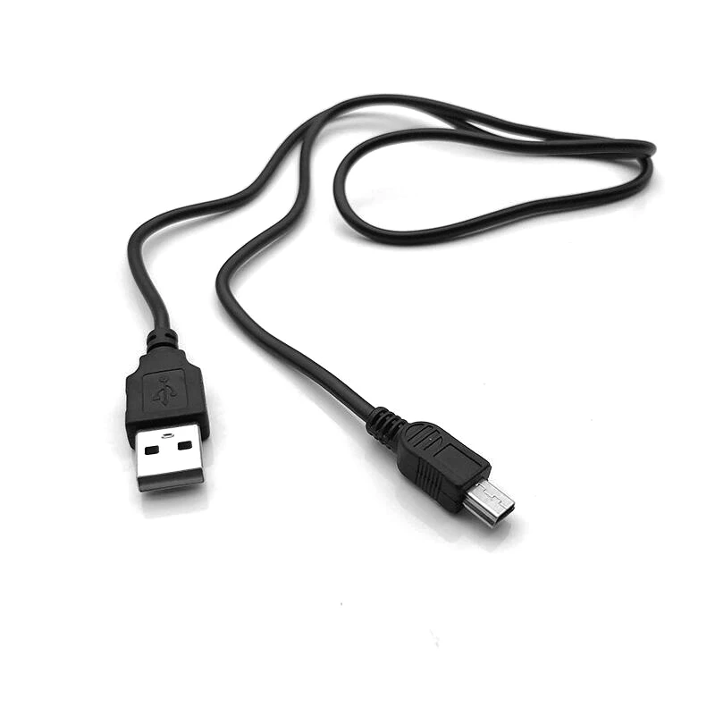 10 шт./лот, 80 см, USB 2,0 A, папа-мини, 5 Pin, B, зарядное устройство, зарядный кабель, шнур, адаптер 5TLR, Мини USB адаптер для MP3, MP4 плеера