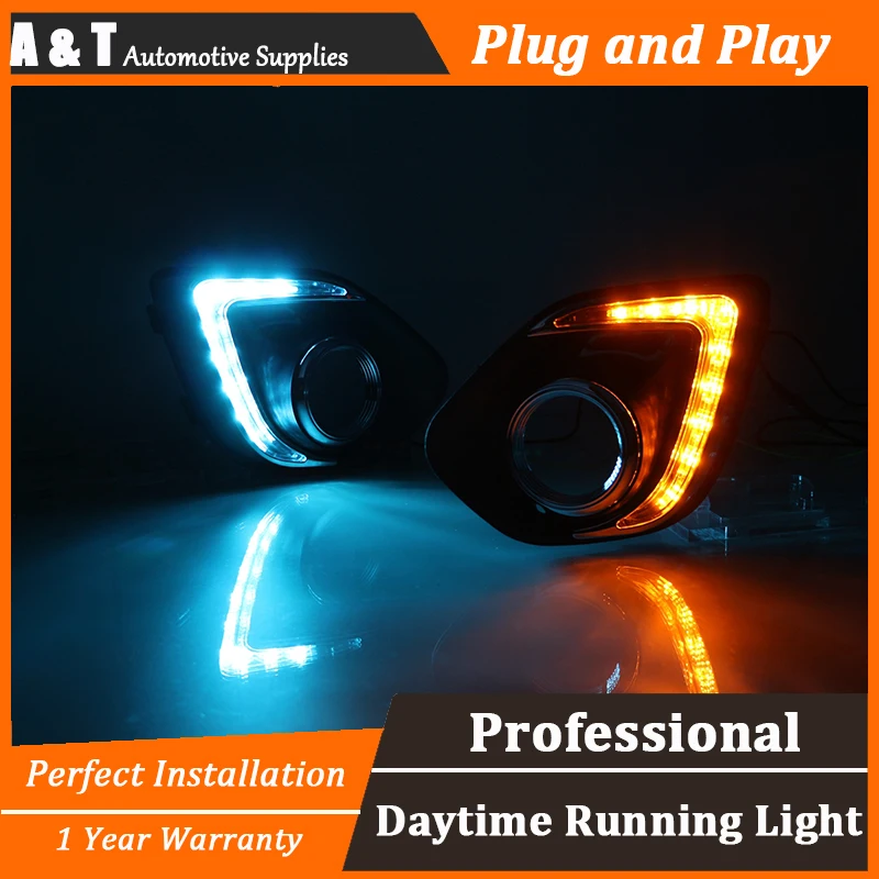 

car styling For Mitsubishi ASX LED DRL For ASX led fog lamps led daytime running lights High brightness guide LED DRL