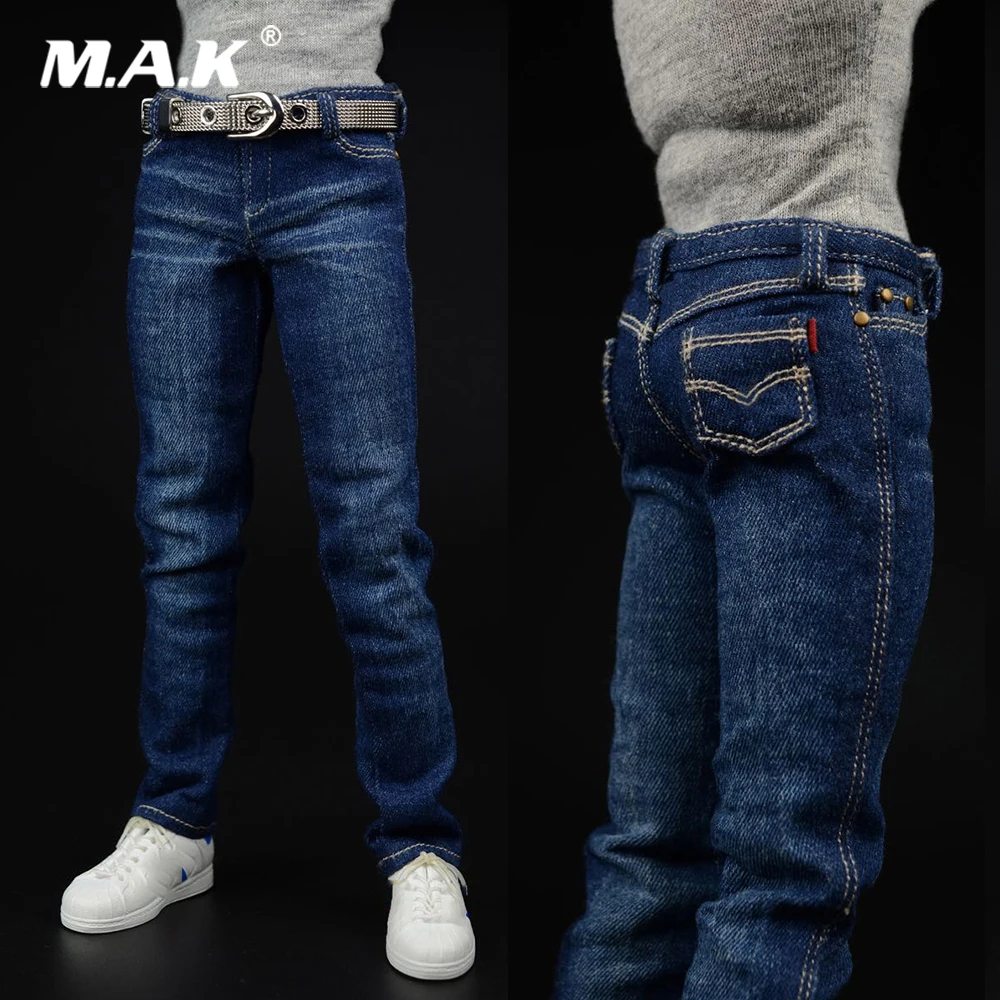 1 teilige männliche Jeans Hose im Maßstab 1//6 für 12 /'/' Actionfiguren
