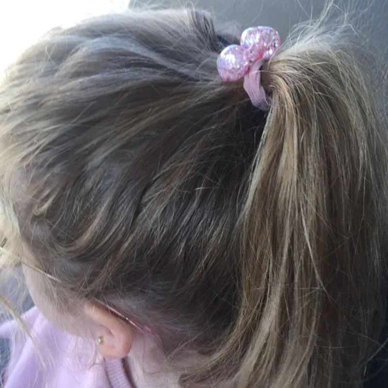 2 шт., милые эластичные резинки для волос принцессы с кроликом для маленьких девочек, детские резинки для волос, Детские аксессуары для волос, головные уборы