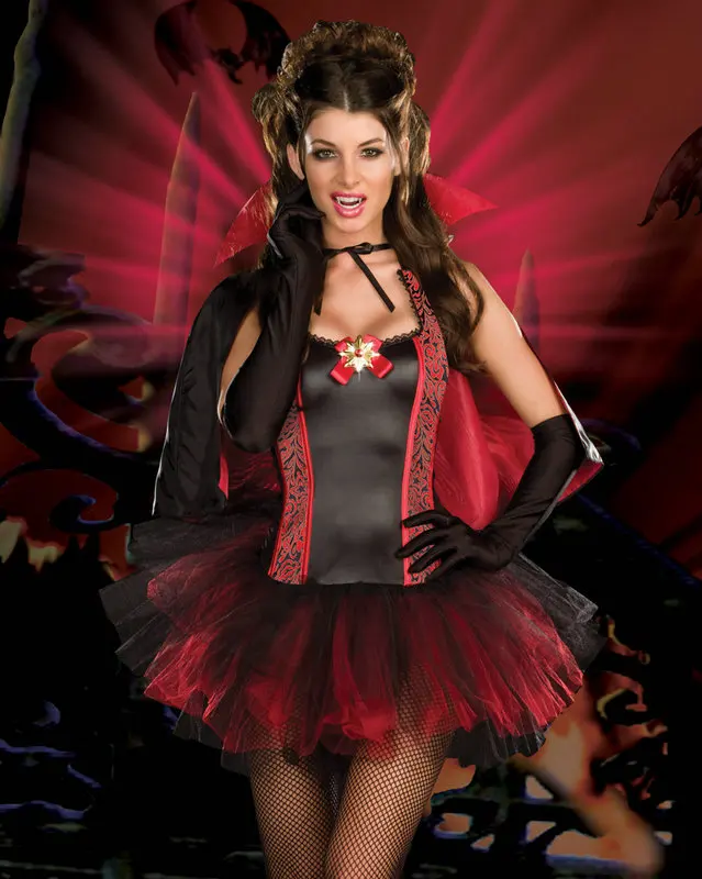 DHL ML5221 Готический Бурлеск вамп Vampiress дамское нарядное платье костюм на Хэллоуин для женщин