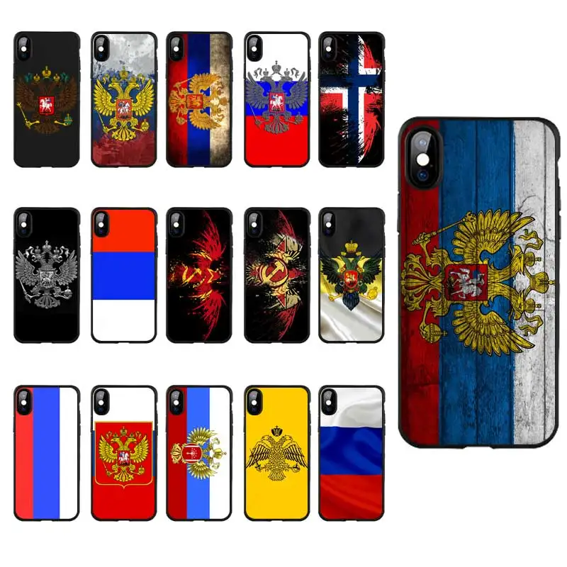 M131 флаг Российской Федерации Черный силиконовый чехол для Apple iPhone 11 Pro XR XS Max X 8 7 6 6S