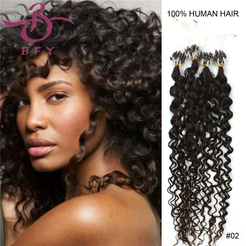 Hair Micro Links Loop Ring Hair Silicone Natural Hair Extensions