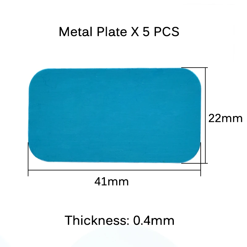 5 шт./лот OD 40 мм 35 мм 30 мм металлическая пластина-диск железный лист для магнитного держателя телефона для магнитных автомобильных держателей подставки для телефона Прямая поставка - Цвет: 5PCS 41mm x 22mm