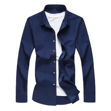 Деловая повседневная одежда рубашка, новая рубашка хлопок для мужчин удобные Camisa Masculina высокое качество рубашка с длинными рукавами