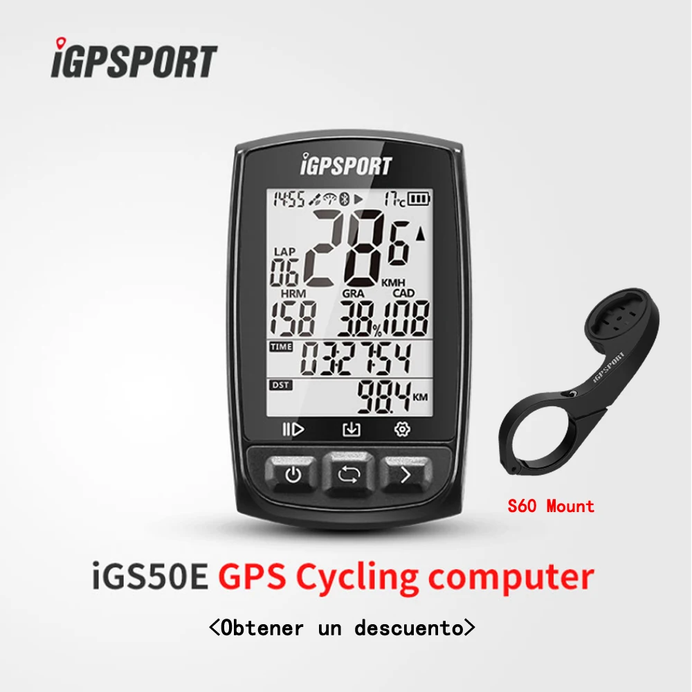 I gps порт gps велокомпьютер iGS50E с креплением IPX6 Водонепроницаемый быстрый запуск gps компьютер для езды на велосипеде iGS спидометр