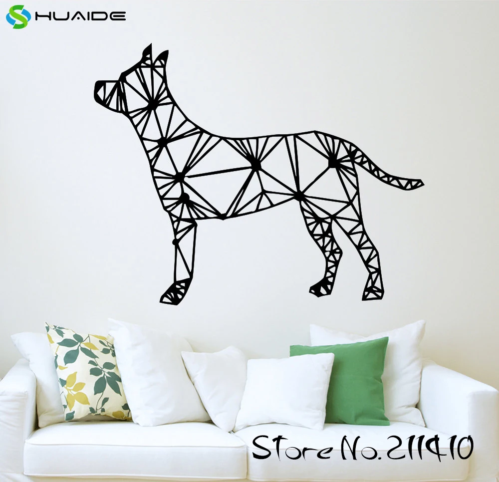 Buy Wall Decal Geometric Dog Geometry Decoration Lines