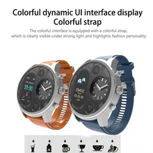 Dual Display Smart Watch IP68 Waterproof Fitness Bracelet 15 Days Standby Business Smartwatch Activity Tracker colmi t3 sport hybrid smart watch standby 15 days stainless steel fitness activity tracker ip68 waterproof brim smartwatch men