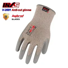 SAFETY-INXS V-2001 анти-Резные Перчатки пальмовое покрытие дышащий уровень 5 устойчивые к порезам перчатки износостойкие механические перчатки