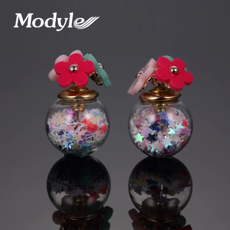 

Modyle Gold-Color Stud Star Earrings for Women Brincos Pendientes Mujer boucle Jewelry Women Fashion Flower Earrings Bijoux