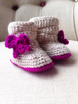 

Crochet Baby Booties for winter shoes