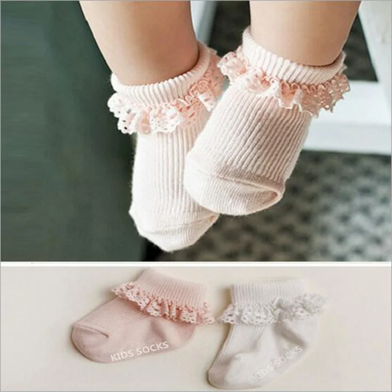 High Quality 0-4 Years Toddlers Infants Cotton Ankle Socks Baby Girls Princess Bowknots Socks  toddler baby floor lace socks