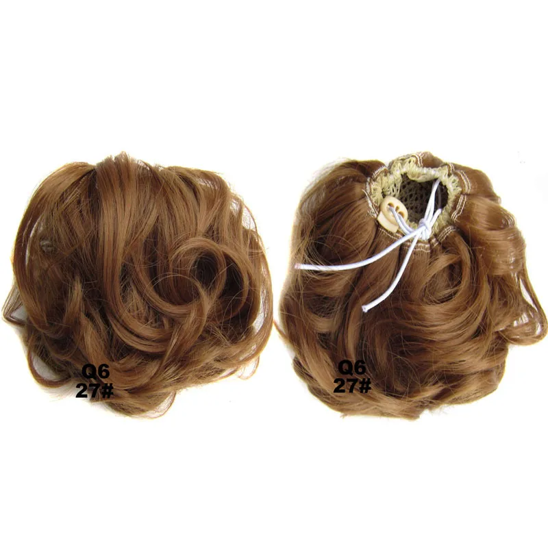 Jeedou Synthetic Curly Hair Chignon Bun Pad Rubber Band 60g Chic and Trendy Hottest Hair Trends Hairpieces