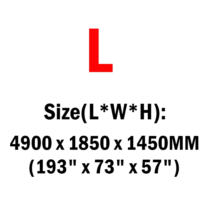 Cawanerl 3-Слои покрытие автомобиля Открытый Защита от солнца Ice Экран для снега и дождя; зимние пыли с противоградовой защитой Водонепроницаемый с хлопковым внутренним покрытием и автоматические наличники - Название цвета: L