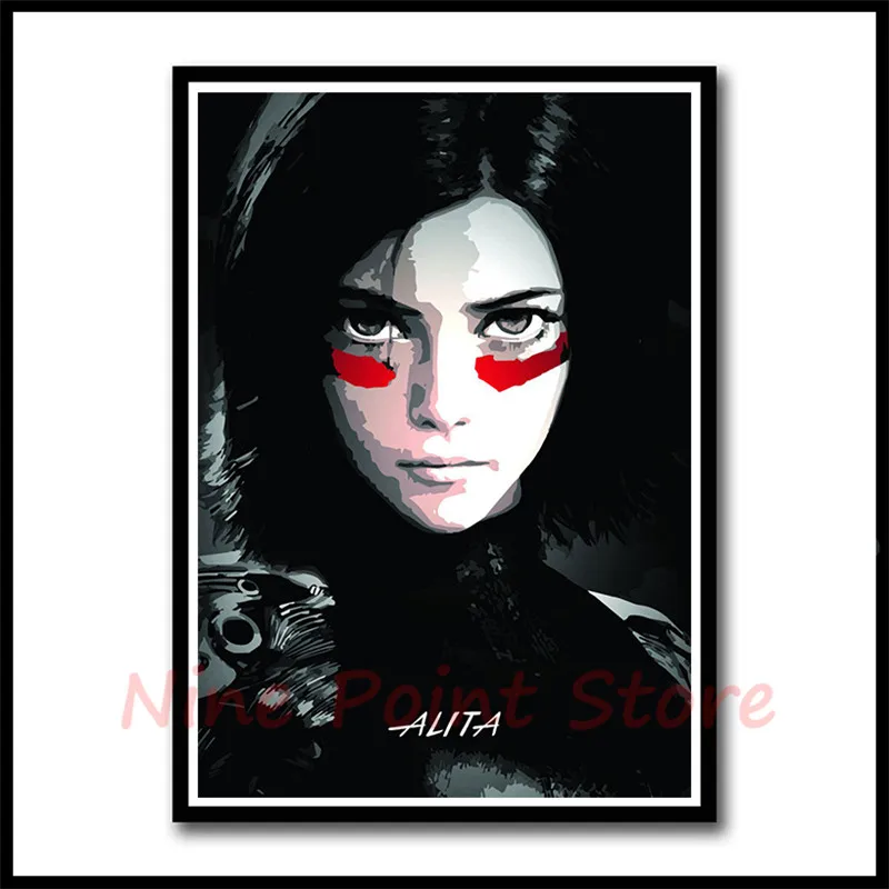 Alita: Боевой ангел фильм белая бумага с покрытием постер украшение настенная