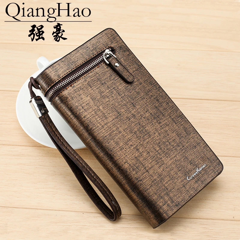 

PU Leather Luxury Brand Men Wallets Long Men Purse Wallet Male Clutch Business Wallet Coin