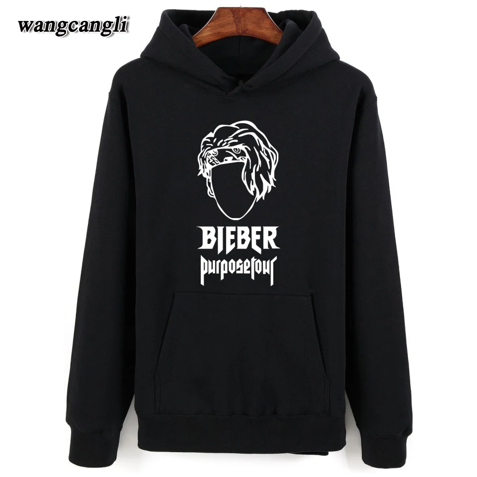 Justin Bieber Purpose Tour Hoodie Sweatshirt Men Autumn Winter Streetwear Men Hoodies Sweatshirts Hip Hop Plus Size Jacket Coat