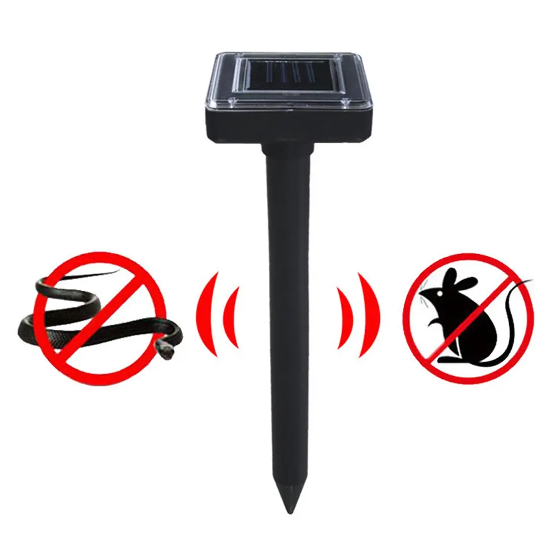 

1pc Garden Outdoor Rainproof Farm Solar Power Ultrasonic Pest Diseases Repeller Waterproof Repellent Expelling Device M17