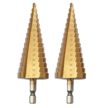 

4-32mm Countersink Titanium Bit Set Pagoda Hole Drill Cone Drill for cutting holes in Various materials drilling machine