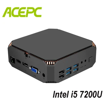 

Fanless Mini PC i5 Kaby Lake CPU Intel Core i5 7200U 2 cores 4 threads 2.5GHZ Dual Brand WIFI Windows Mini Computer Desktop PC
