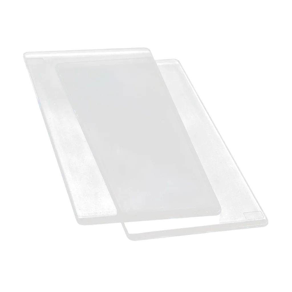 2 Pieces High Quality Transparent  Die Cutting Embossing Machine Plate Replacement Pad Scrapbooking Paper Craft DIY