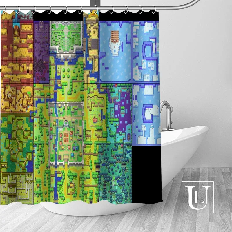Легенда о Зельде карта занавеска для душа s индивидуальные занавески для ванной водонепроницаемая ткань для ванной полиэстер занавеска для душа