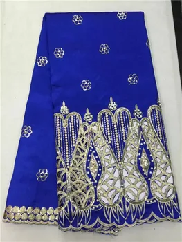 

LJ17KHot sale African george lace fabric with sequins, top quality French lace fabric for wedding dress!
