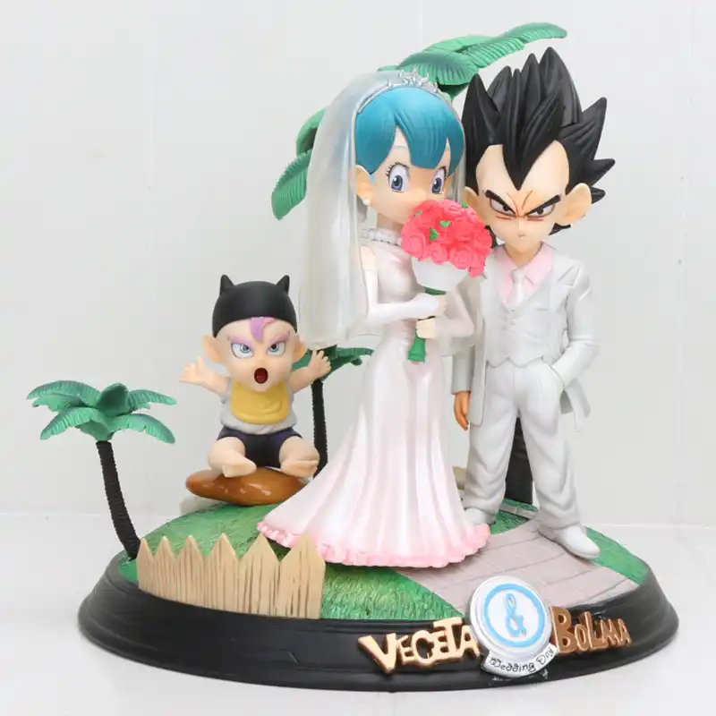 センチアニメドラゴンボール Z ベジータ ブルマベビートランクス結婚式の日ベジータ家族フィギュアモデルおもちゃ Aliexpress