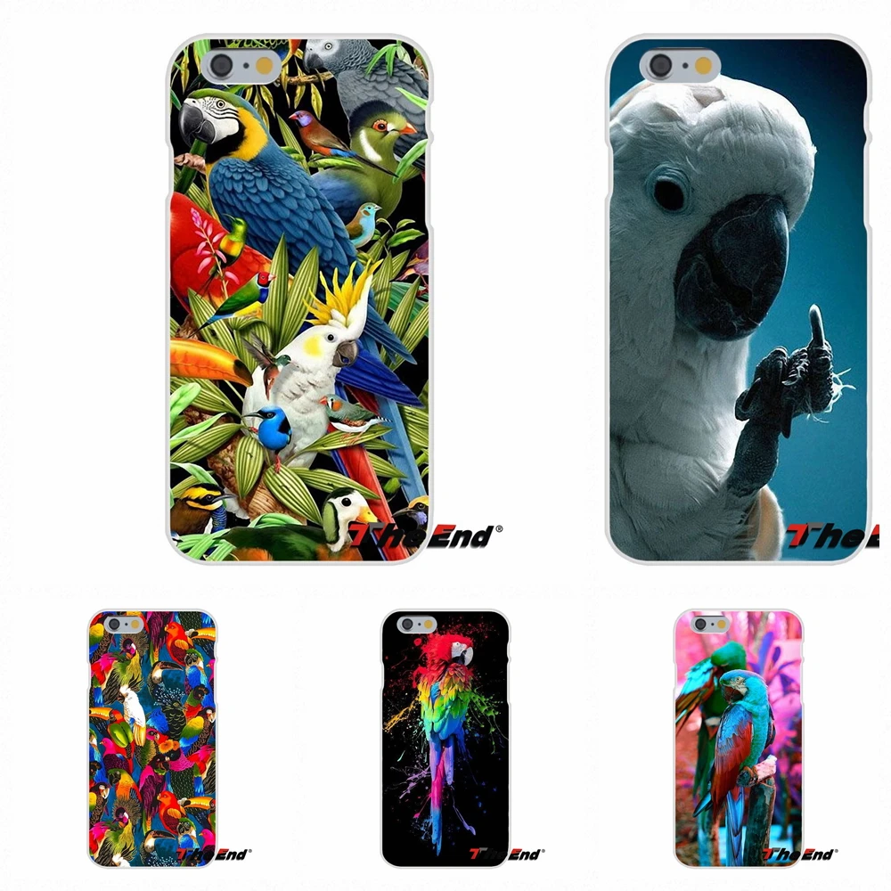 For HTC One M7 M8 A9 M9 E9 Plus Desire 630 530 626 628 816 820 Silicon Soft Phone Case Blue Ringneck Parrot Art Print | Мобильные