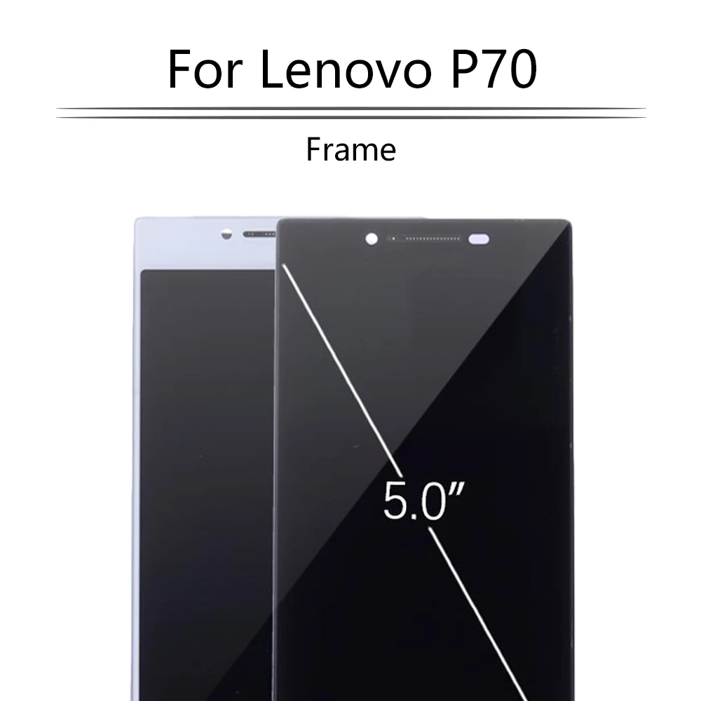 

Original 5.0" Display For LENOVO P70 LCD Touch Screen Digitizer Assembly Frame For LENOVO P70 Display Replacement P70-T P70T LCD