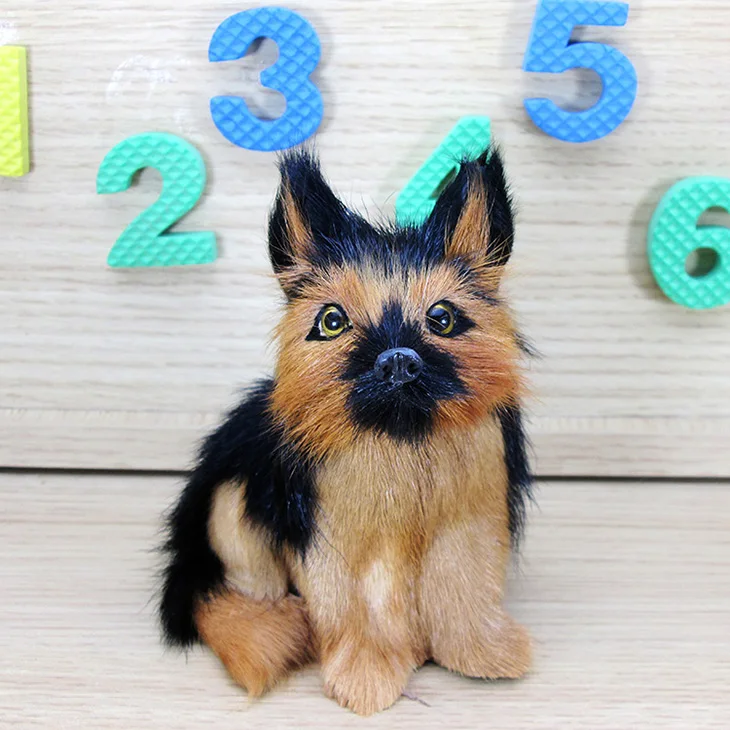

Simulation dog polyethylene&furs dog model funny gift about 12cmx11cmx8cm