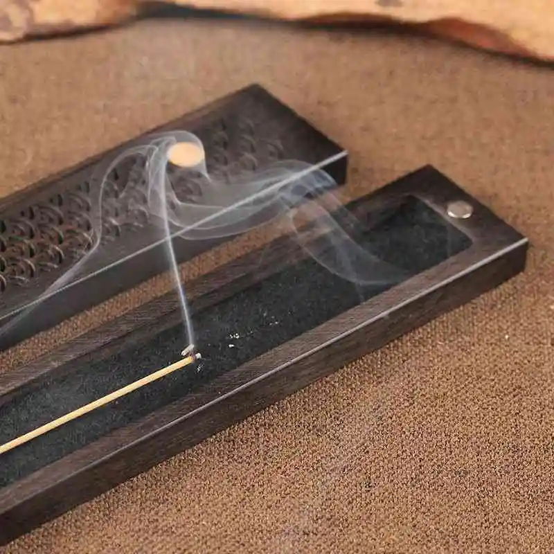 Керамика ладан горелки подставка для ароматических палочек с ящиком Joss-Stick Box полые кадильница для ароматерапии дома чайный держатель