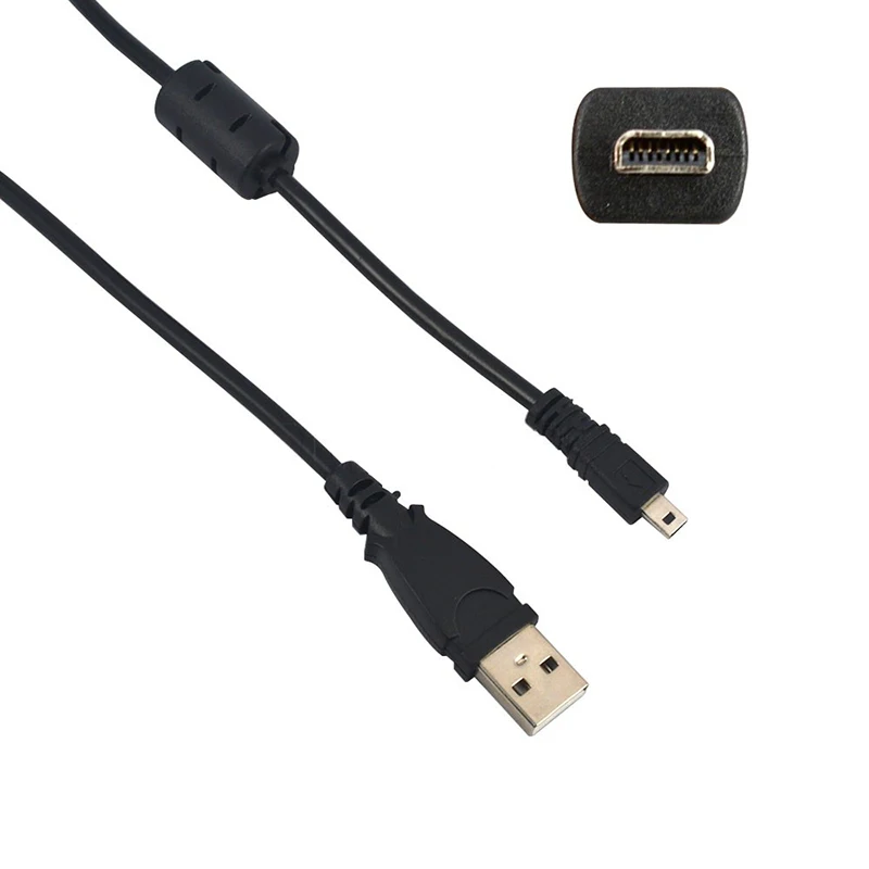 Wholesale Black 4.9 ft 59 Inch 1.5M 8 Pin UC E6 Camera USB Data Cable
