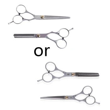 

2 X Professional Barber Hair Cutting & Thinning Shears Scissors Hairdressing Set