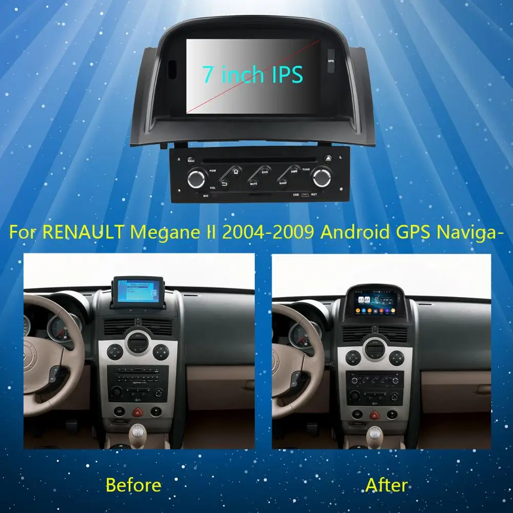 " ips Восьмиядерный 4G ram+ 64G rom Android 9,0 автомобильный DVD радио gps для Renault Megane II 2004-2009 DSP CarPlay Parrot BT стерео Adas