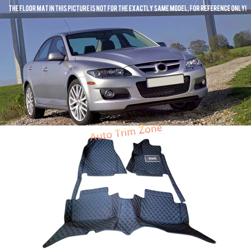 

Black Interior Leather Floor Mats & Carpets For Mazda6 Atenza For Mazda 6 2003-2007