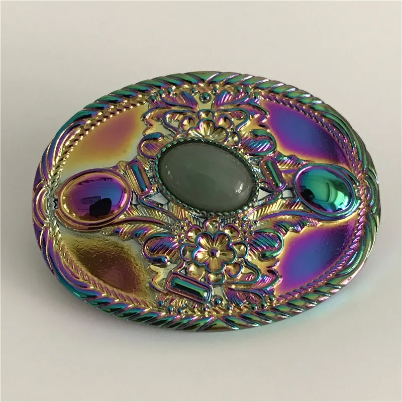 

Retail Fashion Men's Solid Brass Belt Buckle With Oval Metal Cowboy Buckles For Man Woman Belt Accessories Fit 4cm Wide Belt