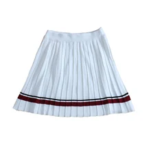 Новые плиссированные мини юбки для женщин Харадзюку кавайная юбка полосатая трикотажная Мини юбка Женская#3091