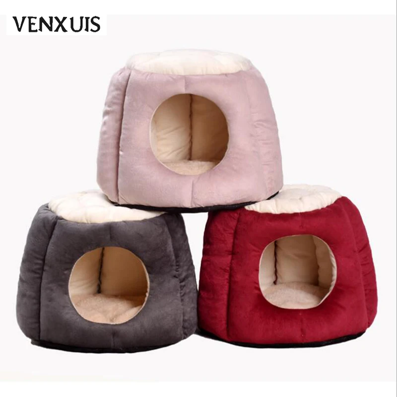 

Venxuis Foldable Pet Dog Home Bed Breathable Chihuahua Cat Bed Mat Cushion Puppy Winter Warm Dog House Nest With Mat
