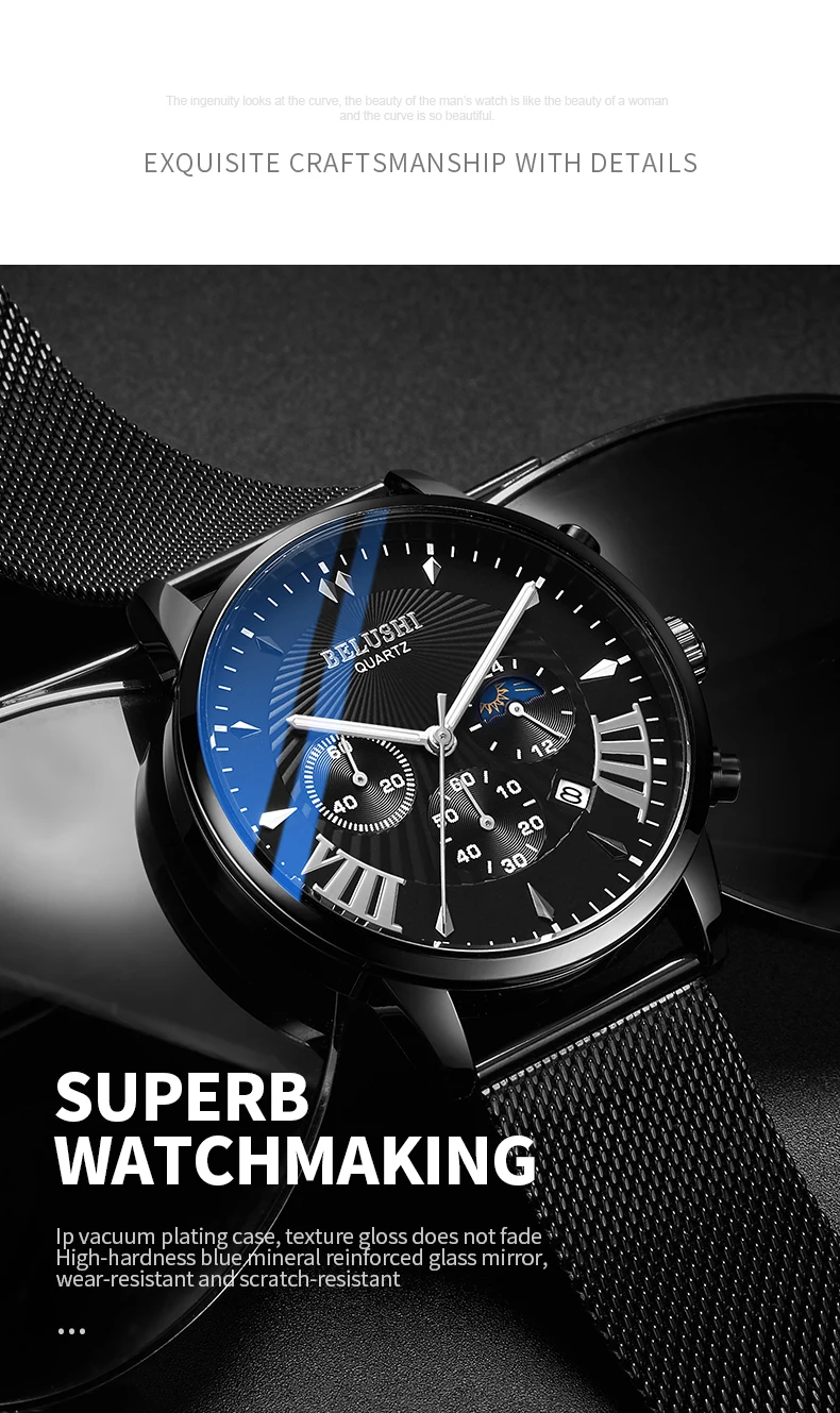 Relojes Hombre 2019 для мужчин s часы лучший бренд класса люкс спортивные часы Универсальный кварцевые часы сталь сетки