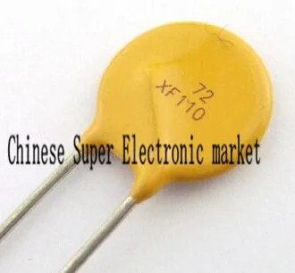 

100PCS PTC Resettable Fuses 72V 1.1A 60V RXEF110 PPTC (Polymeric PTC)