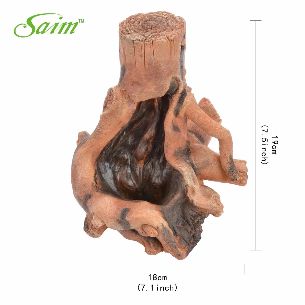 7," Saim Смола стильный корень для аквариума, украшение для корня дерева, быстрый песок, пейзаж, украшение для аквариума