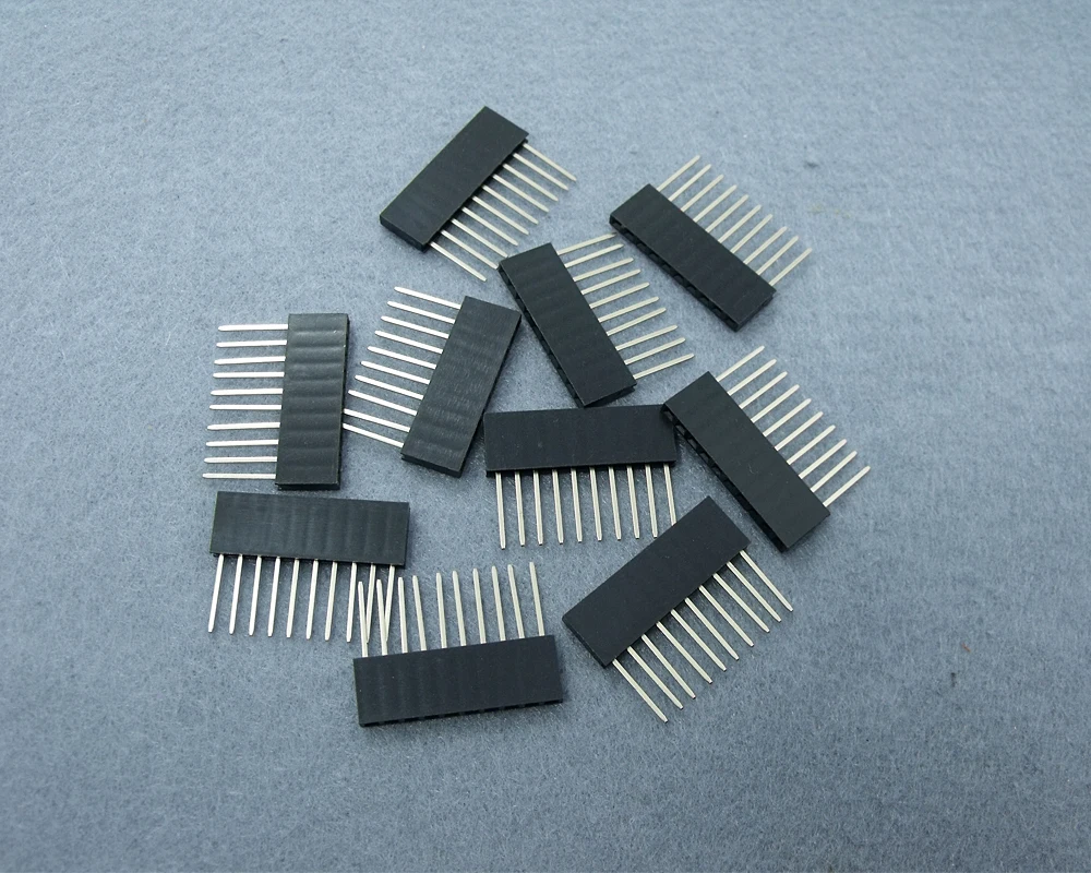 

20pcs 2.54 mm 10Pin Stackable Long Legs Female Header For Arduino Shield
