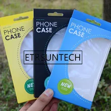 300Pcs 10*17*1.5cm Boutique Phone Case Packaging Kraft Paper Boxes With Hang Hole For iPhone 7 6 6s 5 Plus Galaxy 6 7 S7 Note