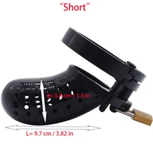 5Color New Plastic Short Male Chastity Cage Lock Chastity Device with Urethral Catheter Cock Cage,virginity Belt,Sex Toy For men