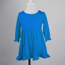 Зимнее платье с рюшами платье принцессы для малышей Детское платье без рукавов Одежда для детей вечерние платья для девочек модель Хлопковое трикотажное платье для крещения Праздничное платье для малышей