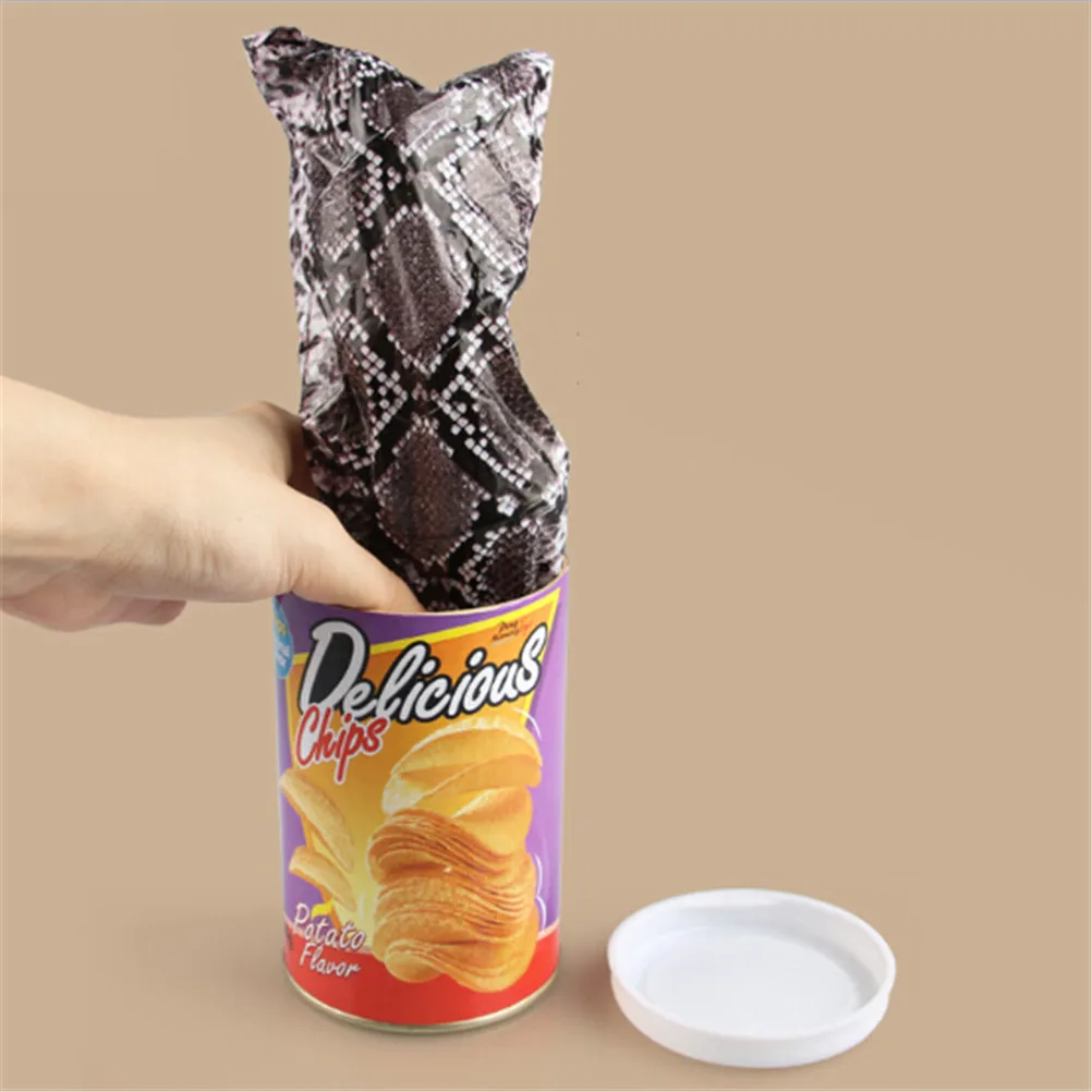 1 шт. Забавный картофельный чип может прыгать Весенняя змея игрушка подарок на