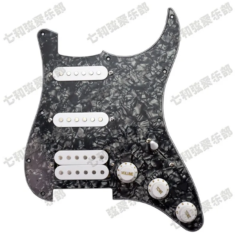 

1 pcs Black Pearl SSH Guitar Loaded Prewired Pickguard scratchplate Assembly For Electric Guitar Guitar Accessories